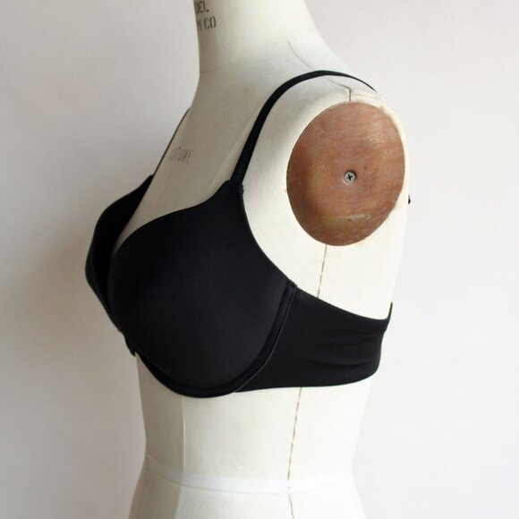 Push Up Bra, Black, Daisy Fuentes, Size 34D - Picture 6 of 8
